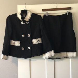 Per Se Wool Skirt Suit